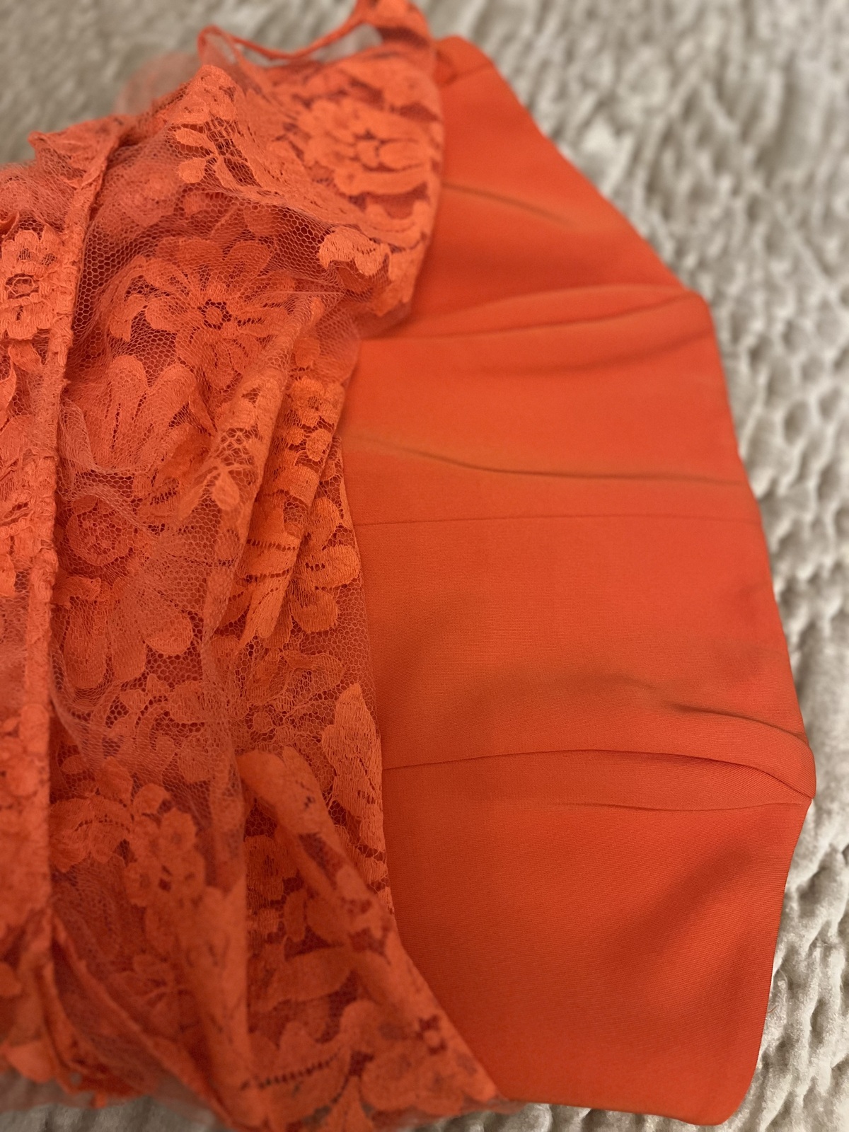 Delicie French Lace Fishtail Gown Mandarin size 10