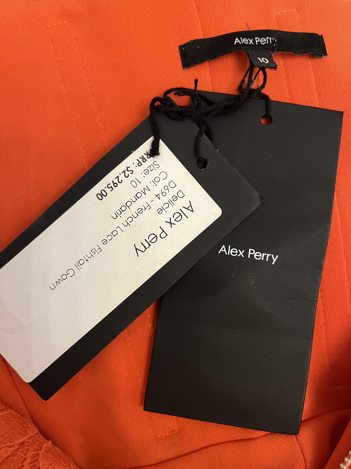 Delicie French Lace Fishtail Gown Mandarin size 10