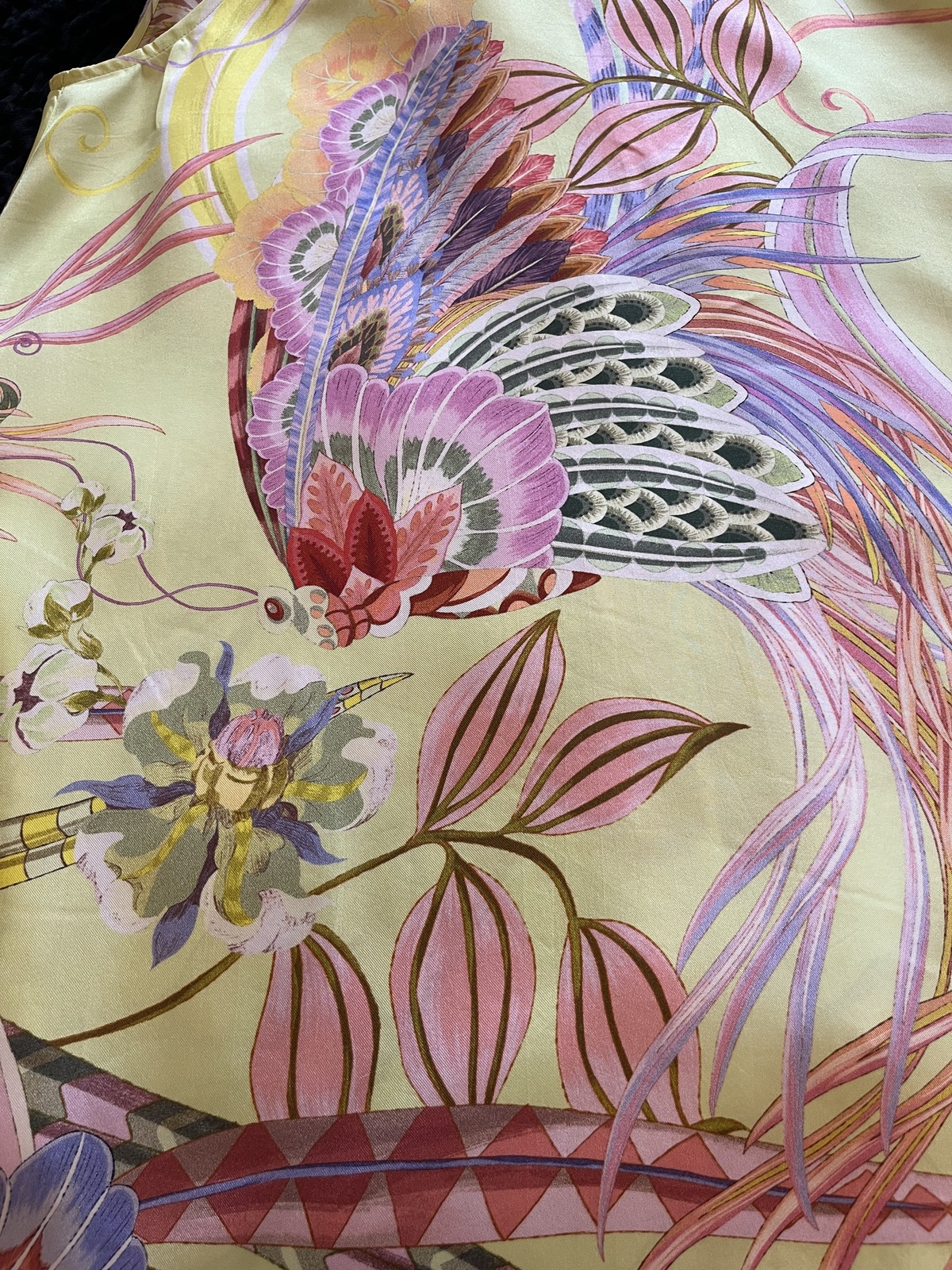 Cosmic Tuscan back tie 100% silk short dress size Medium 