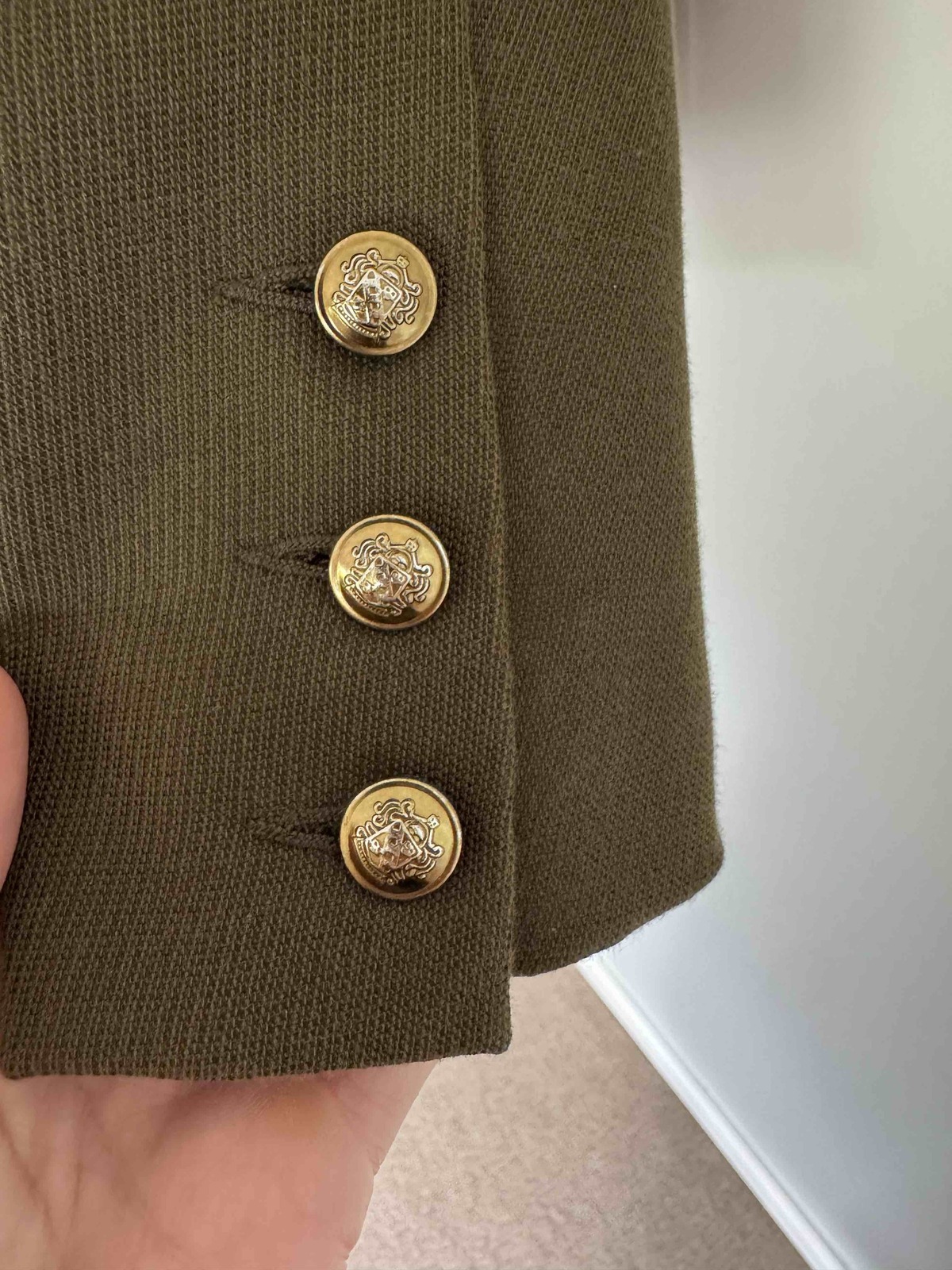 Olive Green Dimmer Blazer, AU 8, UK 8 