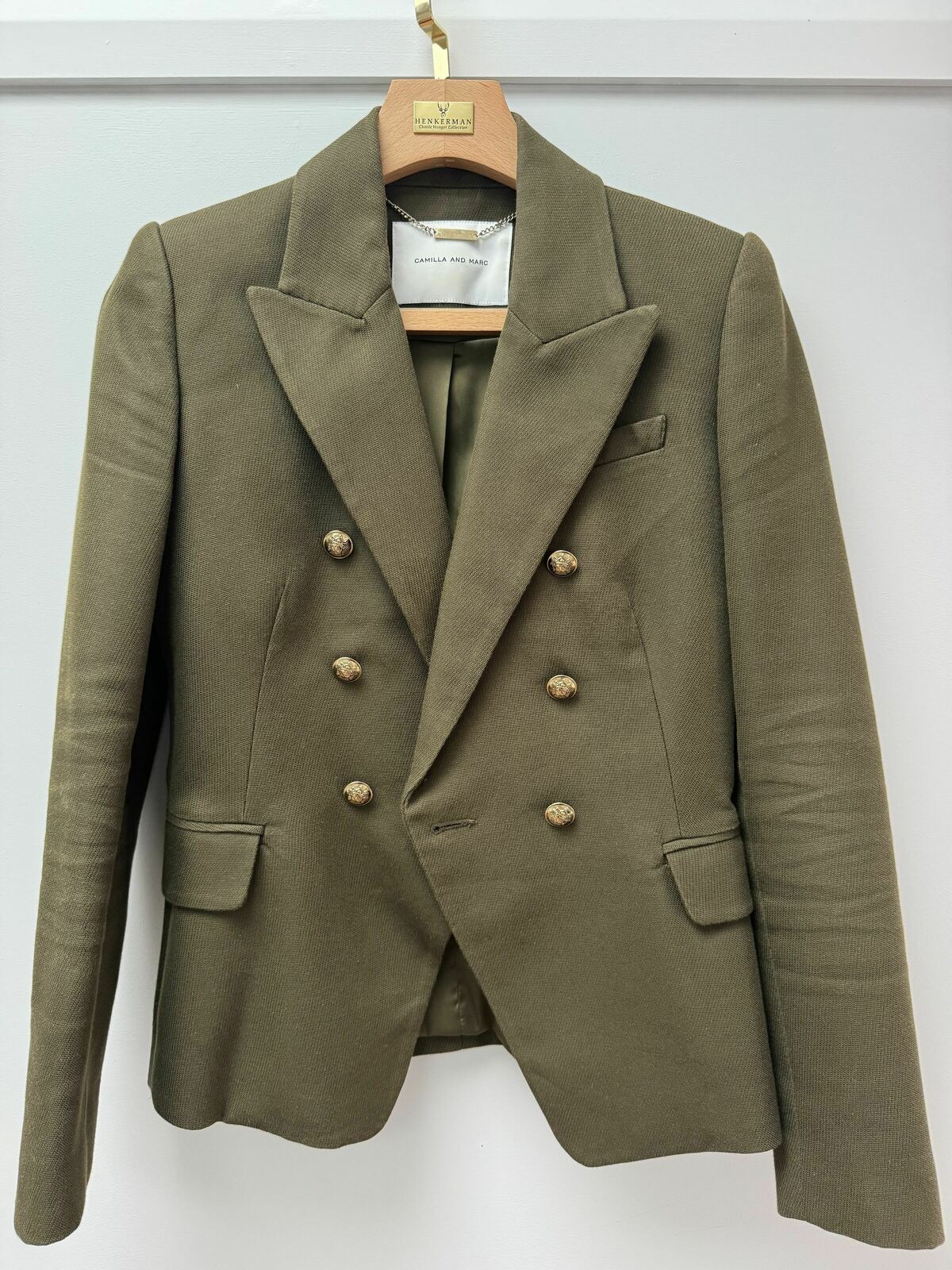 Olive Green Dimmer Blazer, AU 8, UK 8 