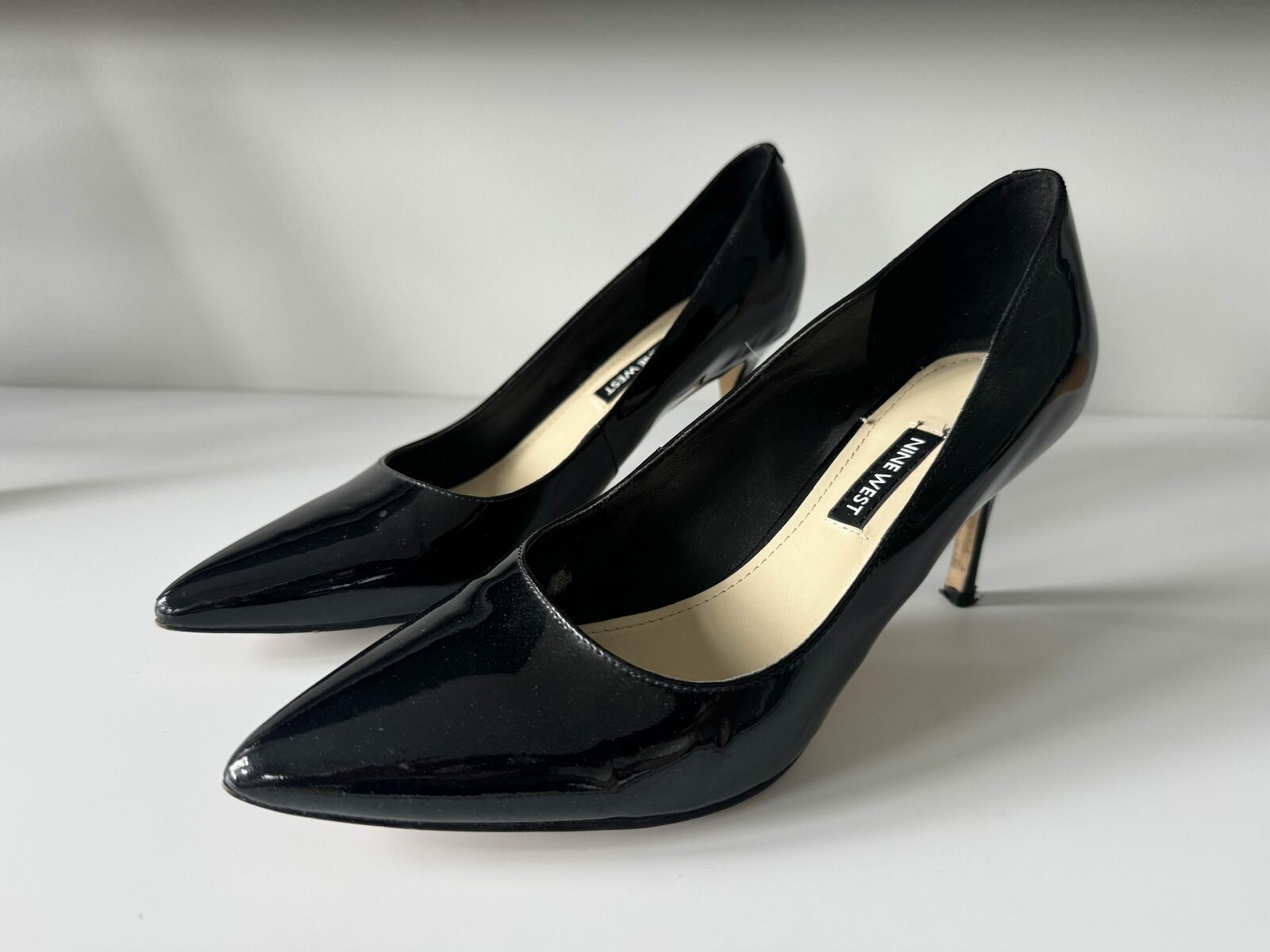 black patent leather heels 8.5 M (AU)