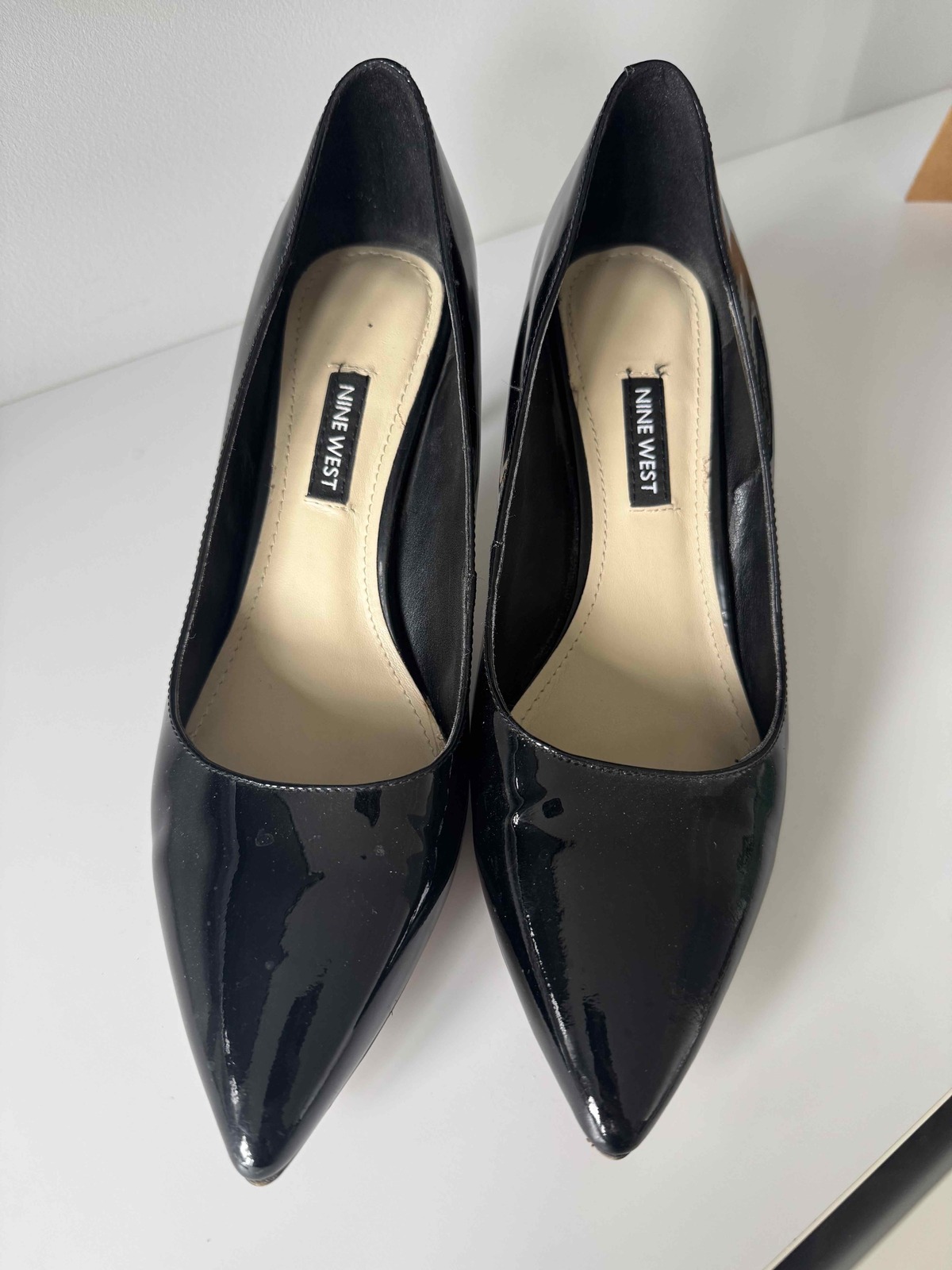 black patent leather heels 8.5 M (AU)