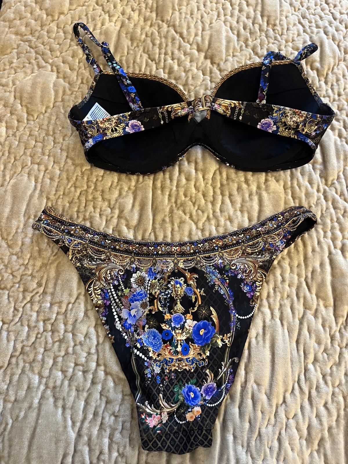 Bra and matching high leg pant size Medium 