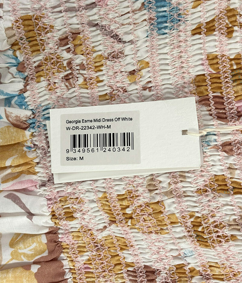 BNWT Georgia Esme Maxi Dress Off White Size 10