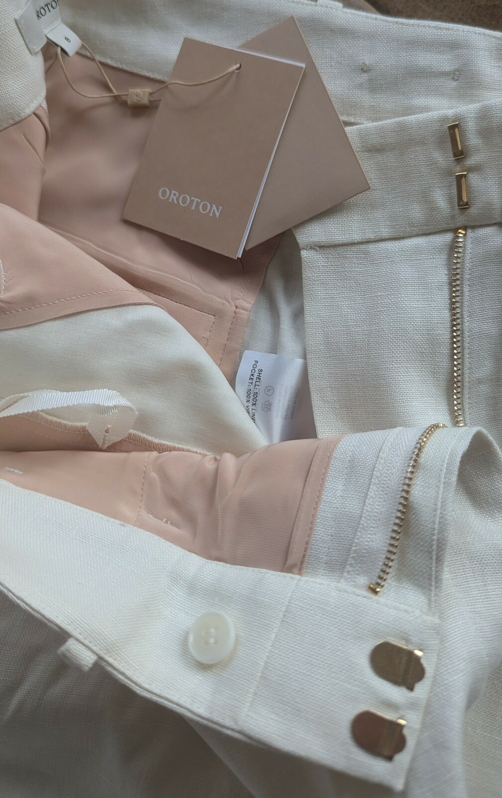 Flat Front Pant Size 8 NEW