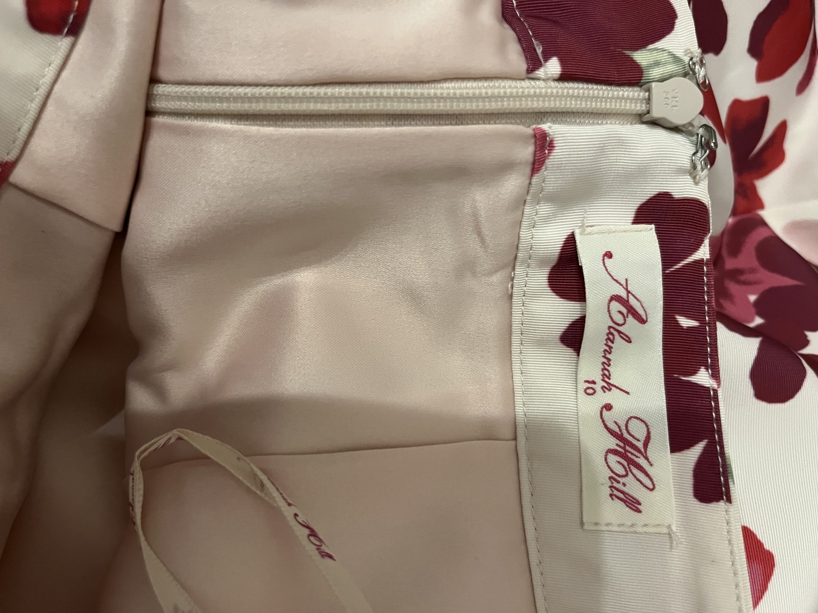 Stunning pink floral Sunday Girl Skirt size AU10