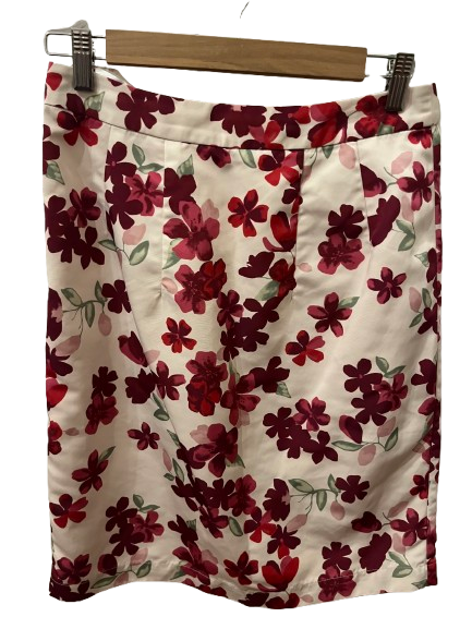Stunning pink floral Sunday Girl Skirt size AU10