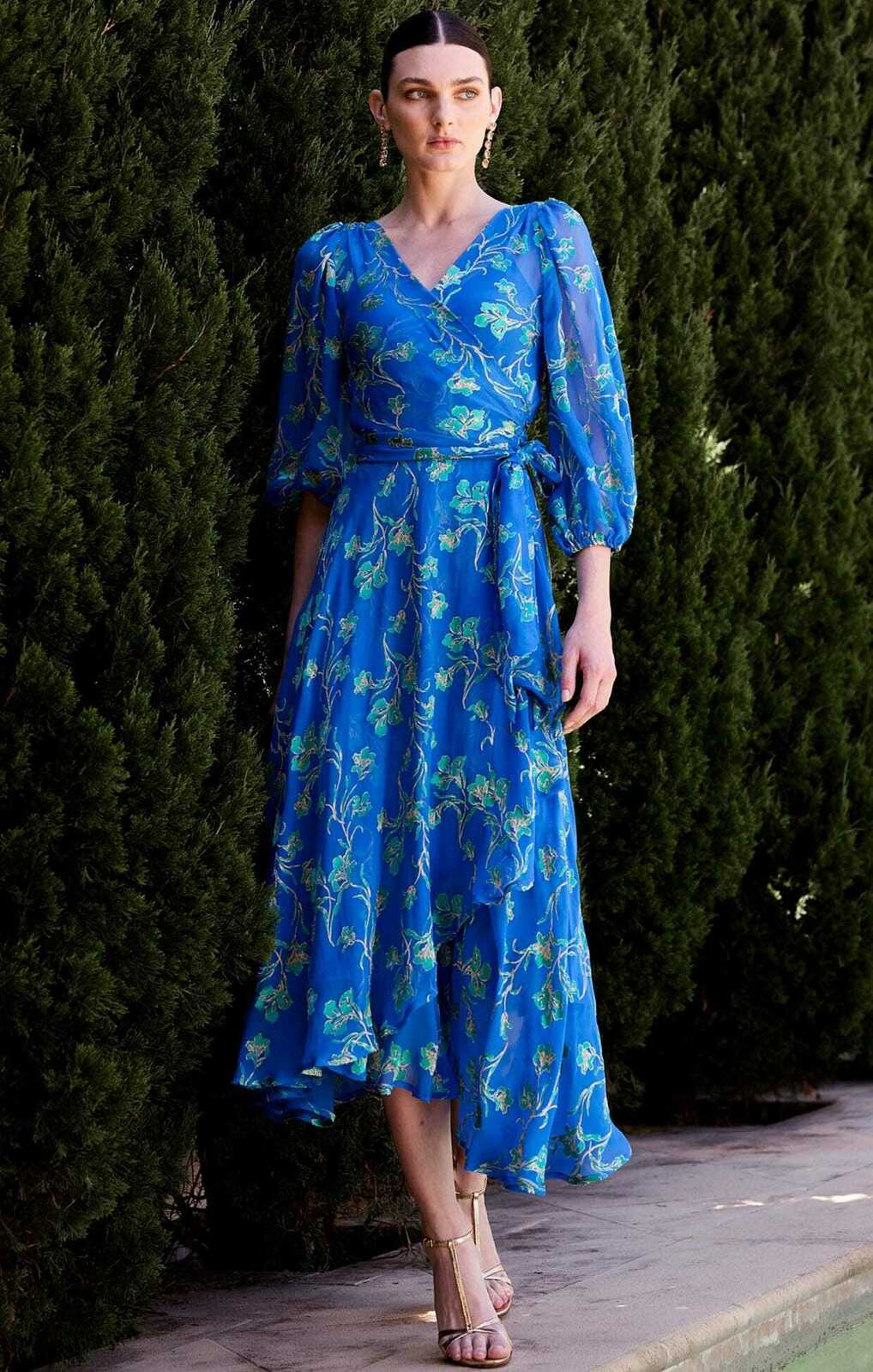 WATER LILY WRAP DRESS