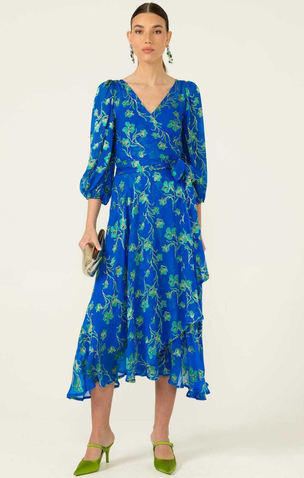 WATER LILY WRAP DRESS