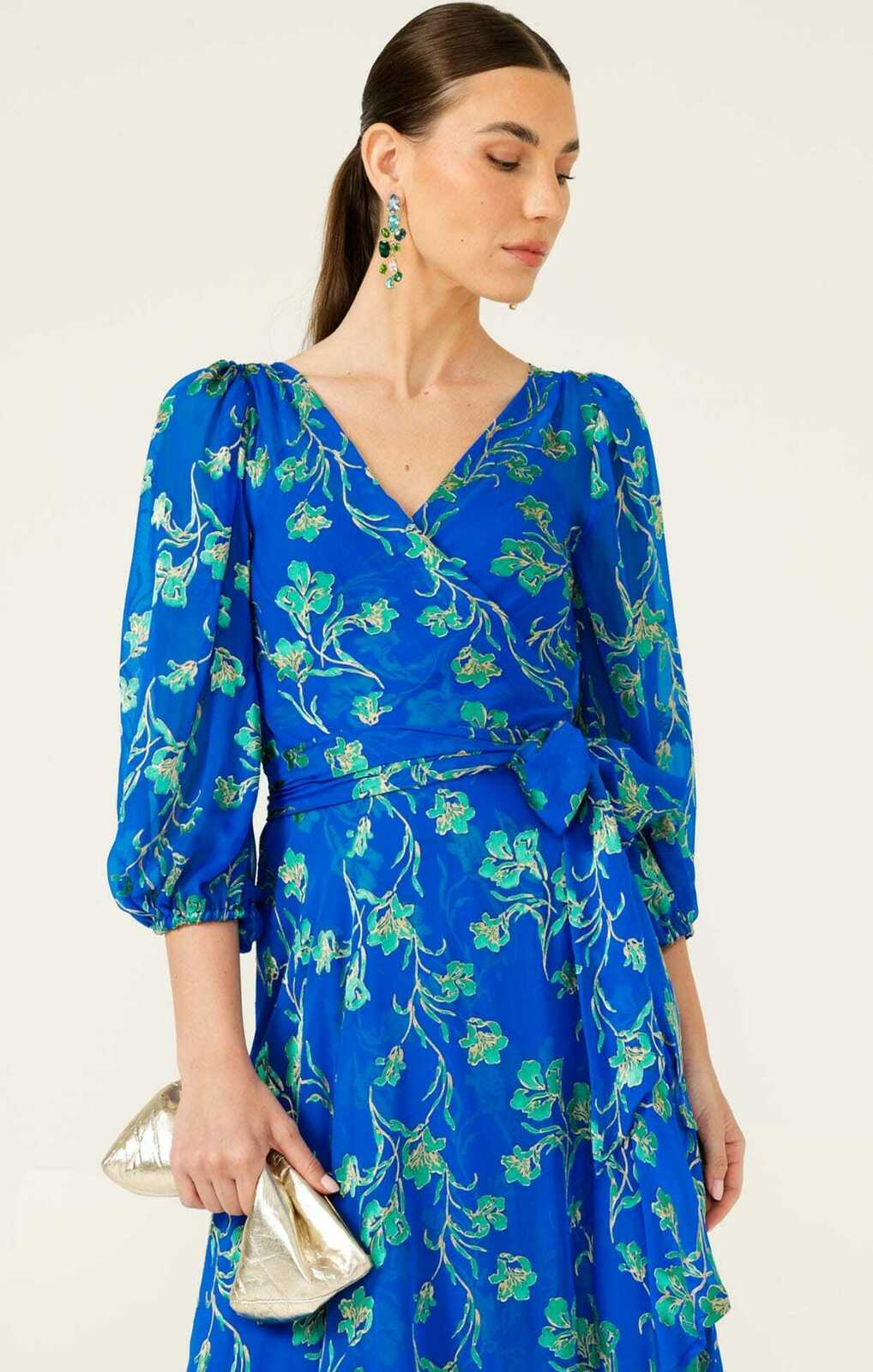 WATER LILY WRAP DRESS