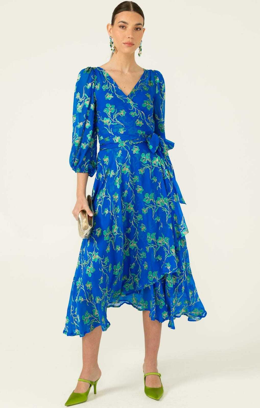 WATER LILY WRAP DRESS