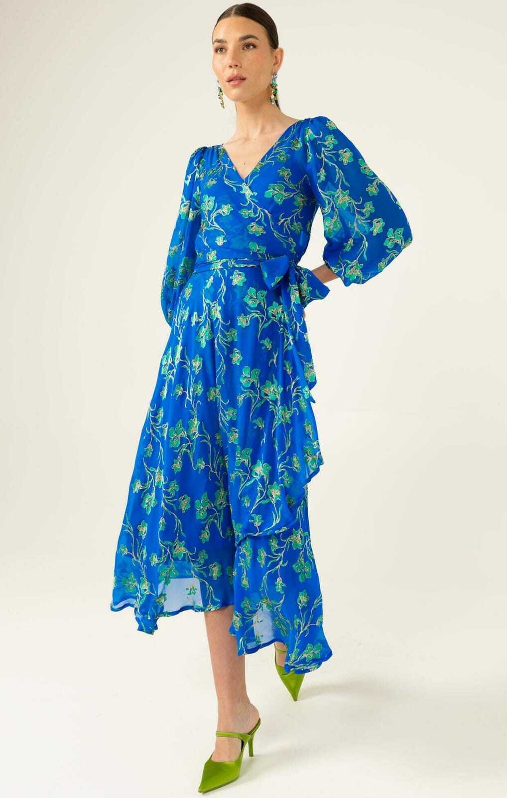 WATER LILY WRAP DRESS