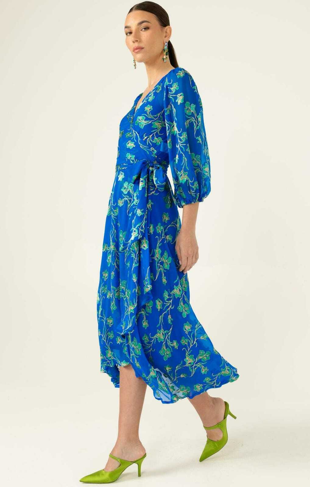 WATER LILY WRAP DRESS