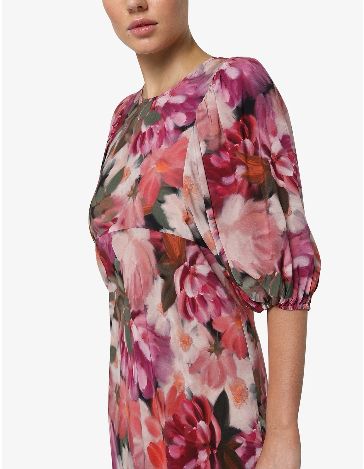 - Natalia Midi Dress, Floral Jewel 