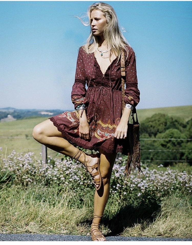 PORT GYPSY WOMAN MINI DRESS