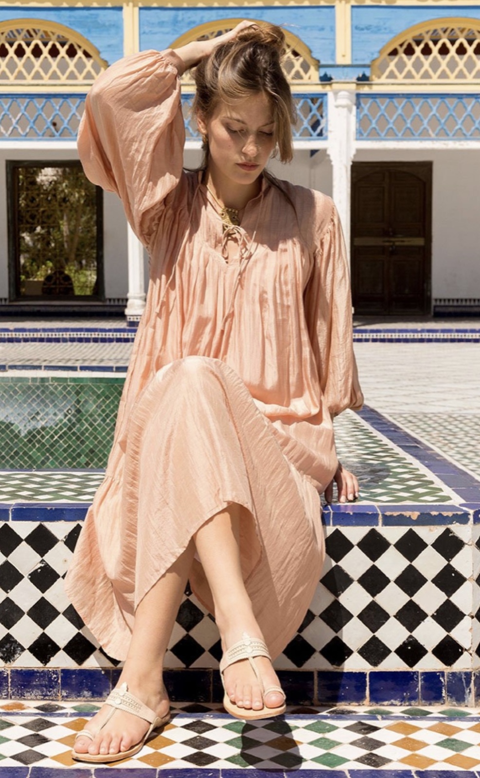 PHOOL DRESS- PINK QUARTZ