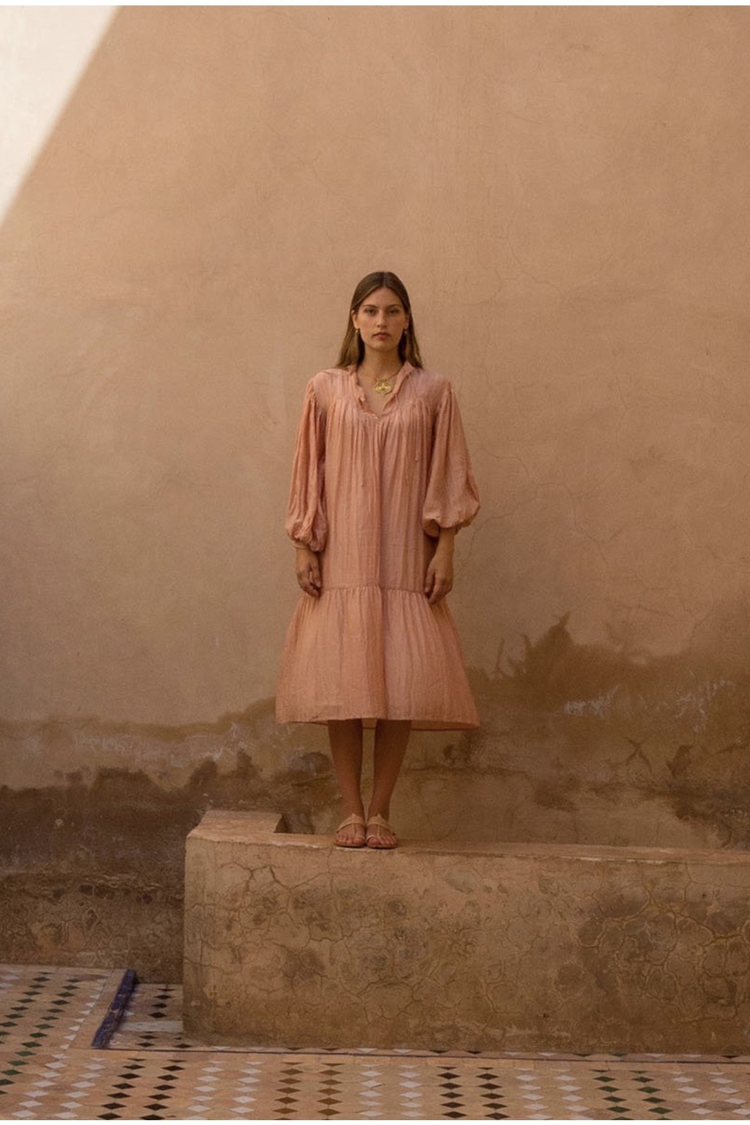 PHOOL DRESS- PINK QUARTZ