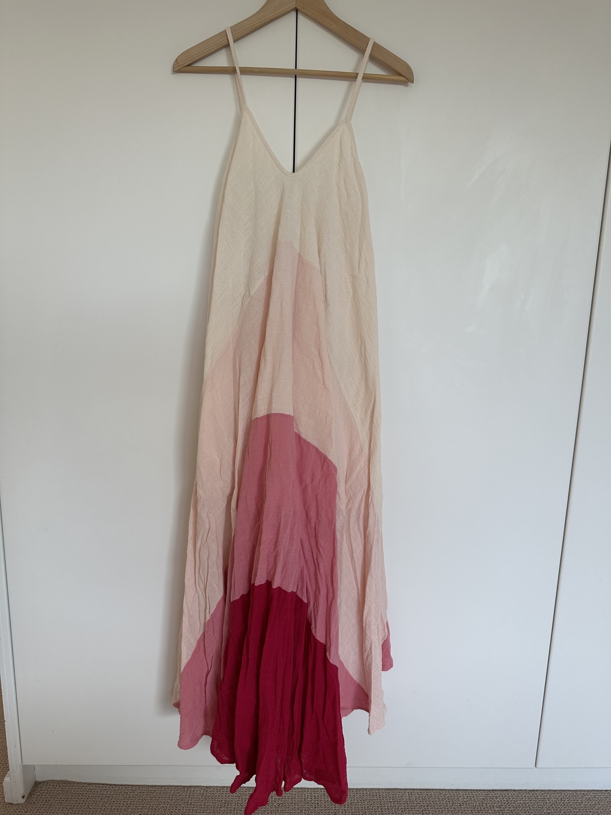 RAINBOW DRESS- SOFT PINK TONED