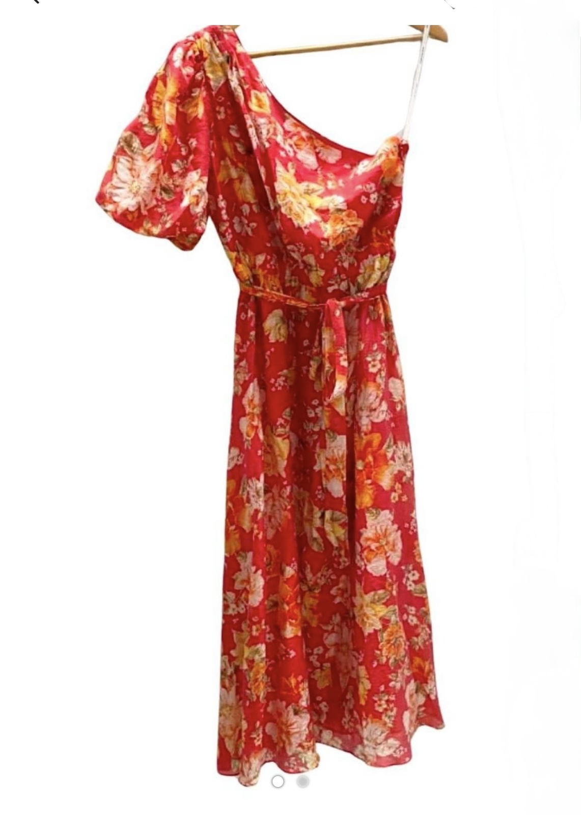 Maxi one shoulder floral dress