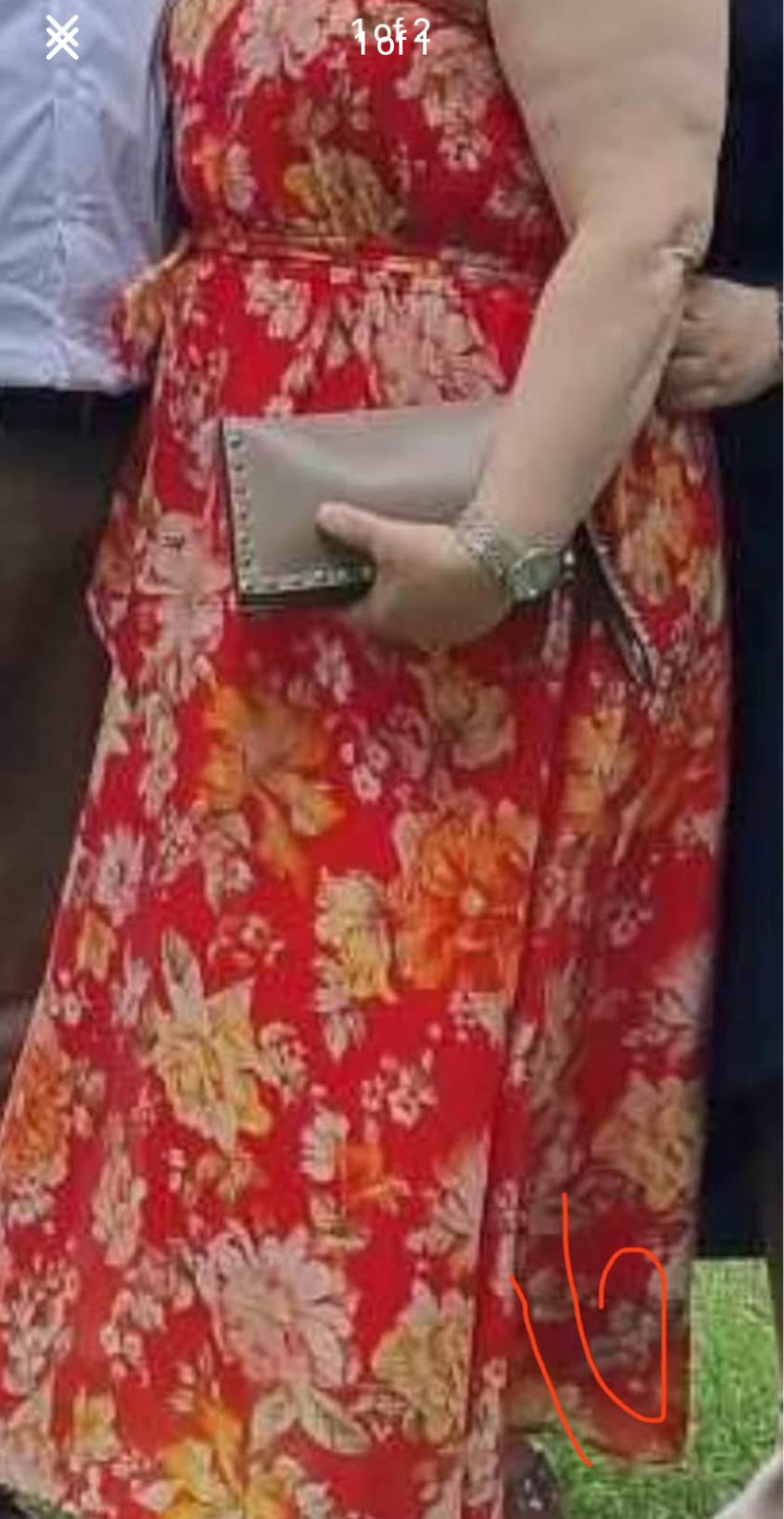 Maxi one shoulder floral dress