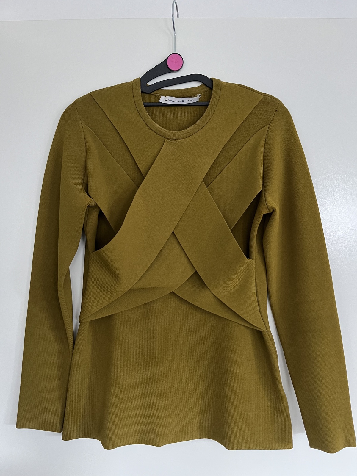 Olive Green Long Sleeve Top size small