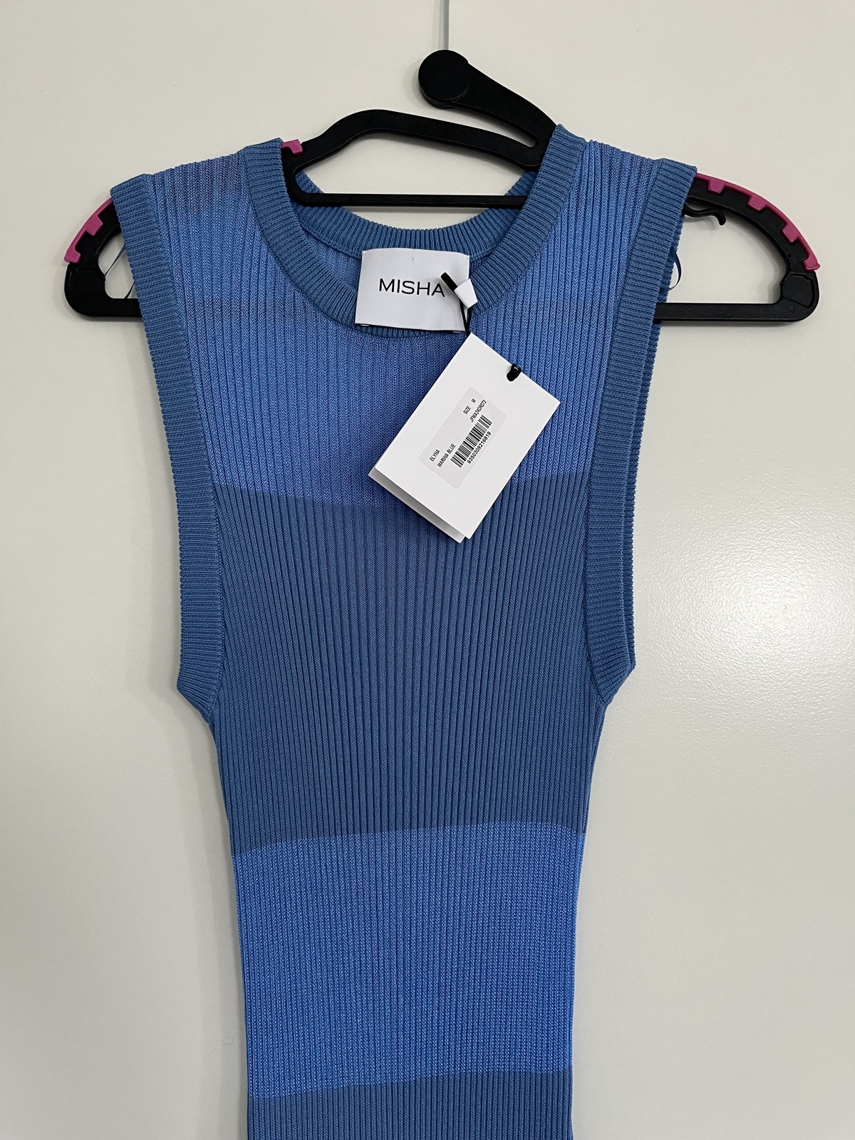 Marina Blue Stretch Fabric Dress Size M