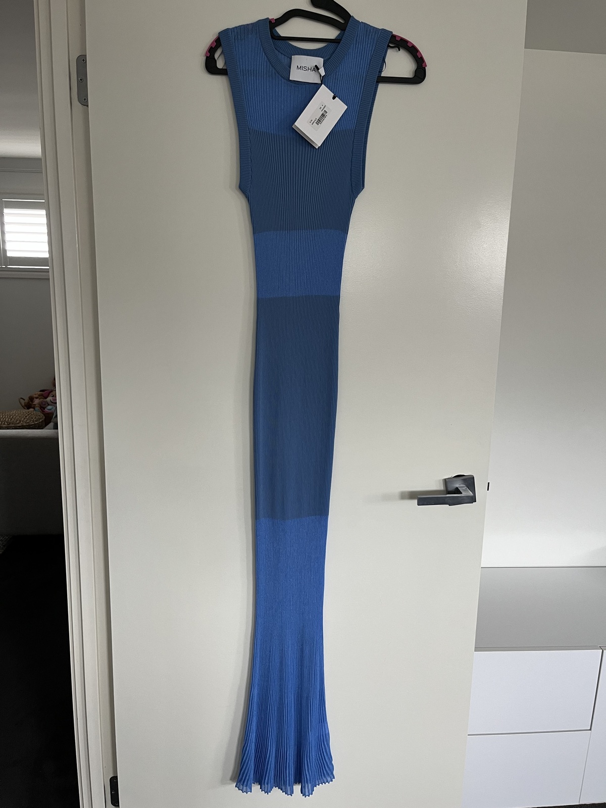 Marina Blue Stretch Fabric Dress Size M