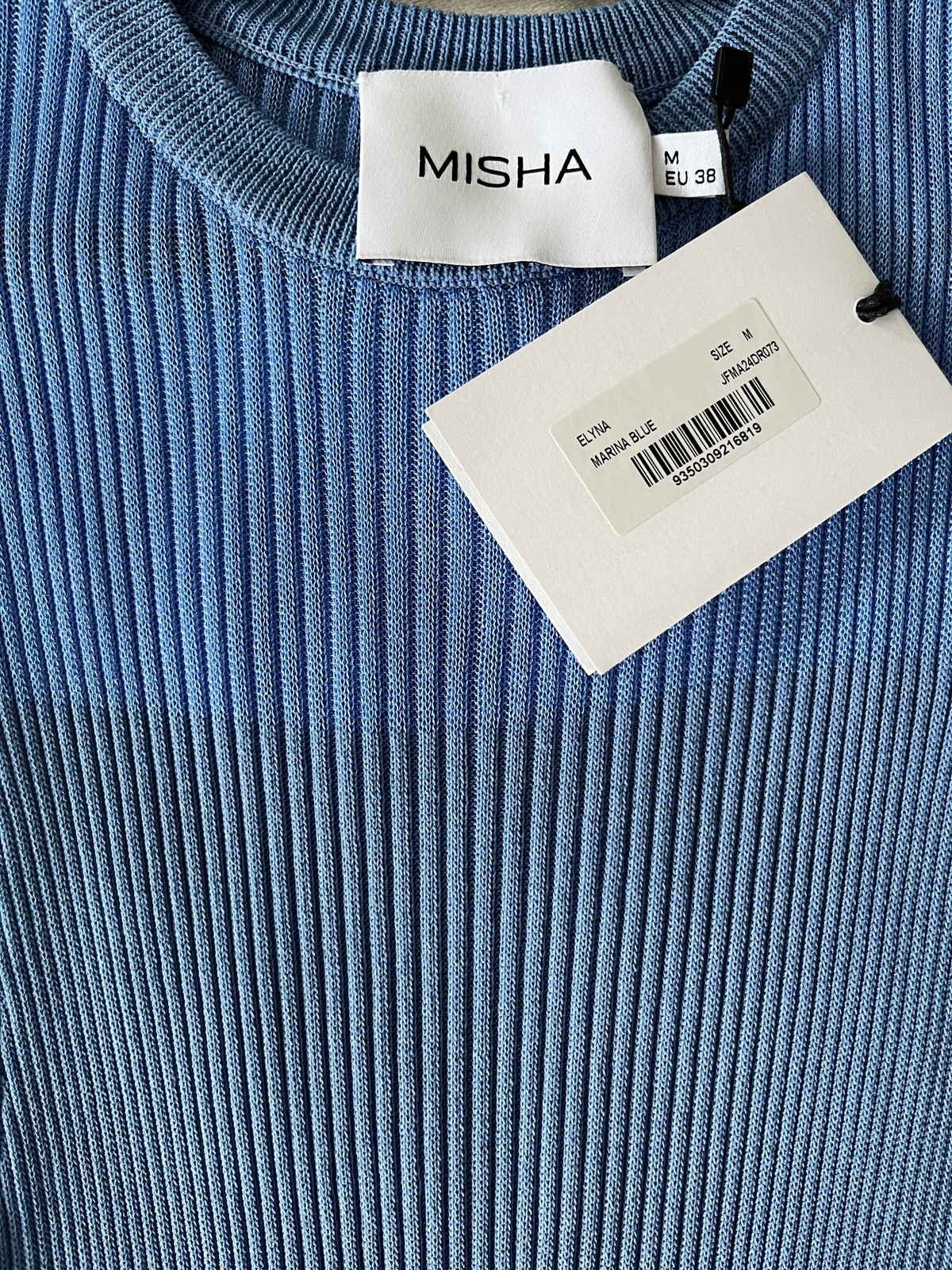 Marina Blue Stretch Fabric Dress Size M