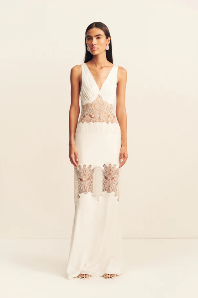 White Lace Detail Dress AU8/US4