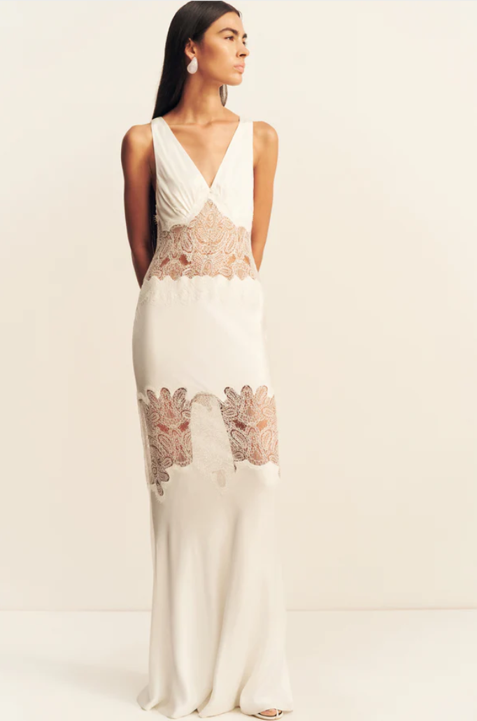 White Lace Detail Dress AU8/US4
