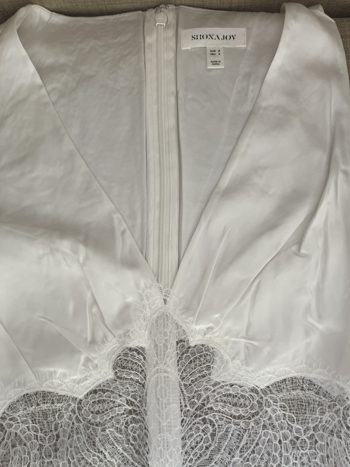 White Lace Detail Dress AU8/US4