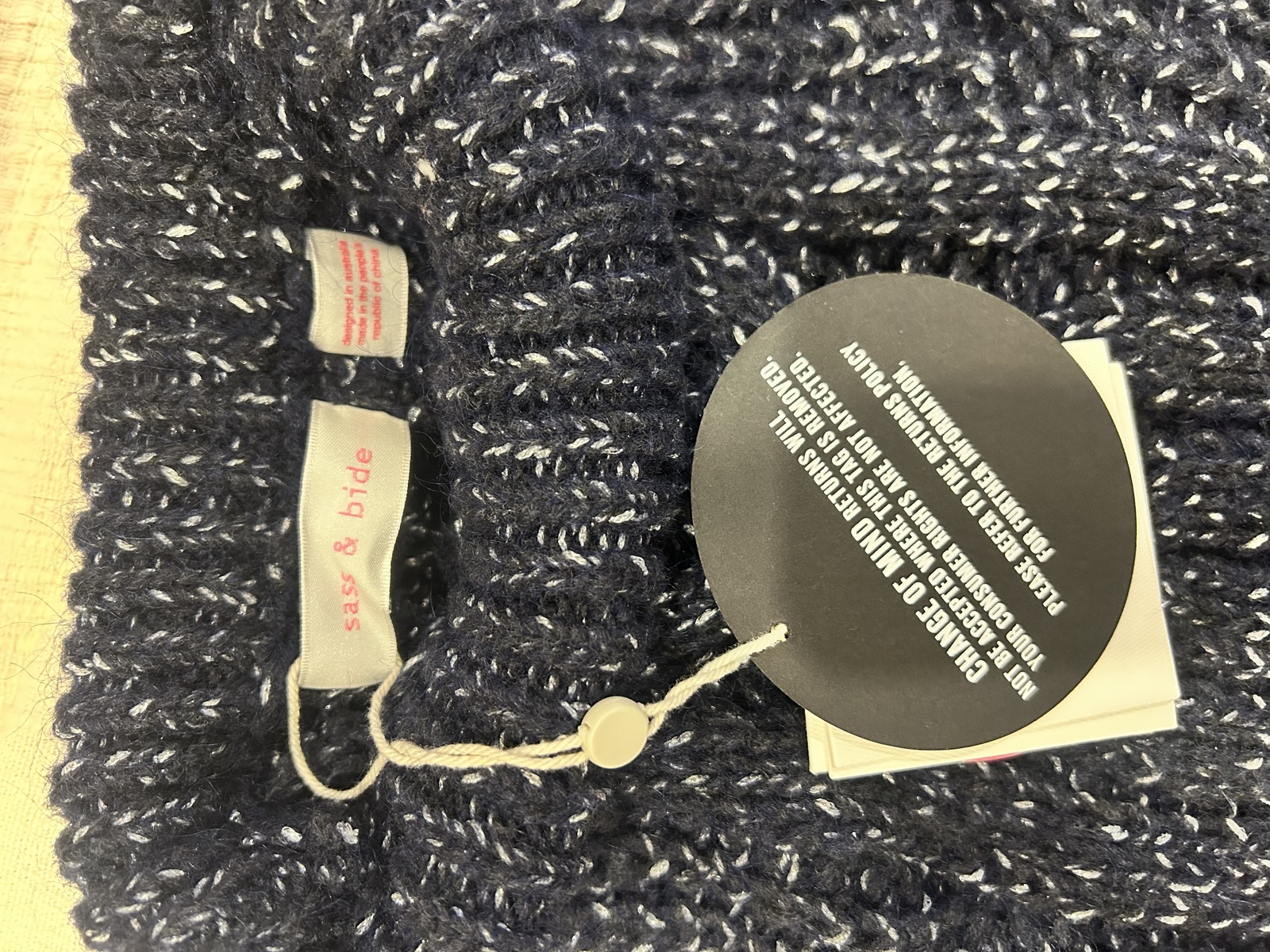 mystery of life knit - Navy xxs