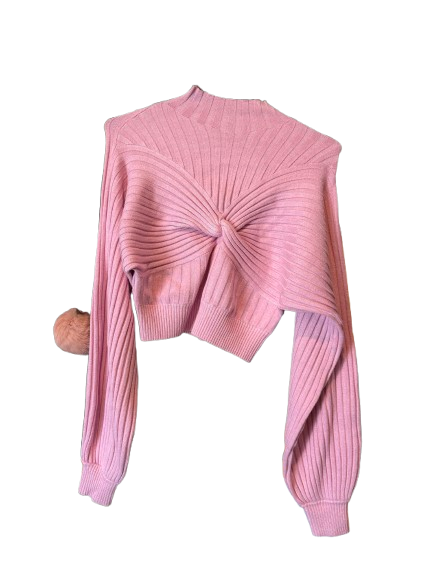 Pink cropped jumper