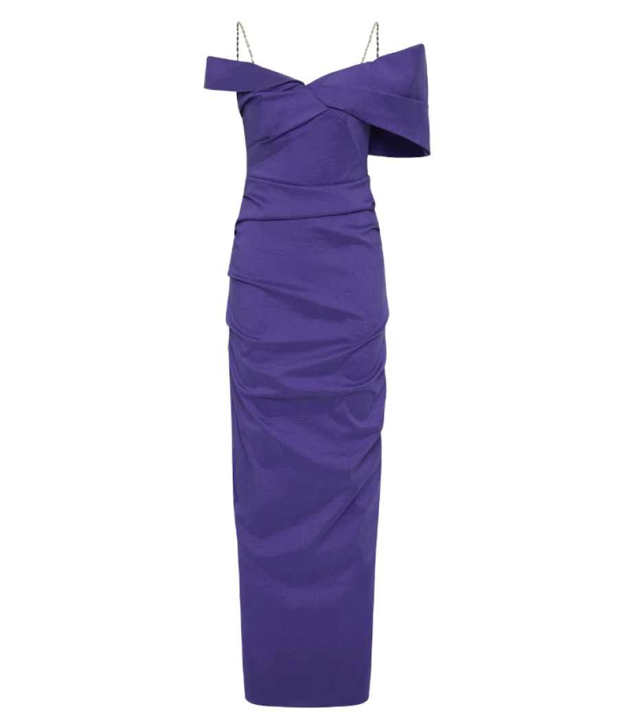 Dahli off-shoulder ruched dress 