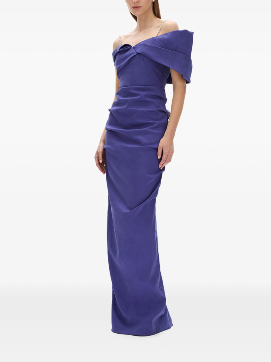 Dahli off-shoulder ruched dress 