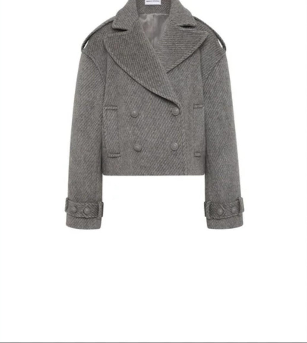 grey cropped Lani Coat size AU12