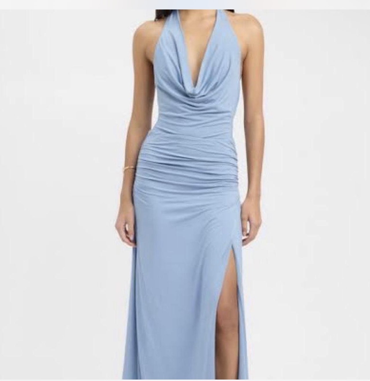 Blue Coda Cowl Bodysuit & Rhiannon Skirt