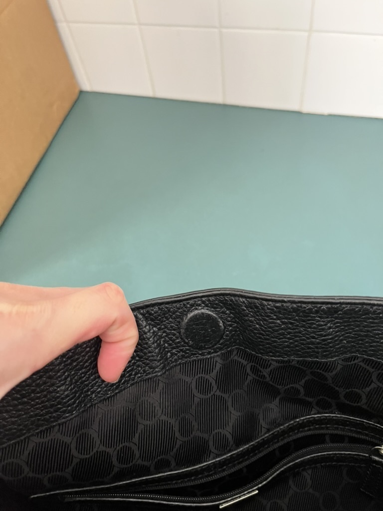 Mystical Hobo Black Pebbled Leather Shoulder Bag