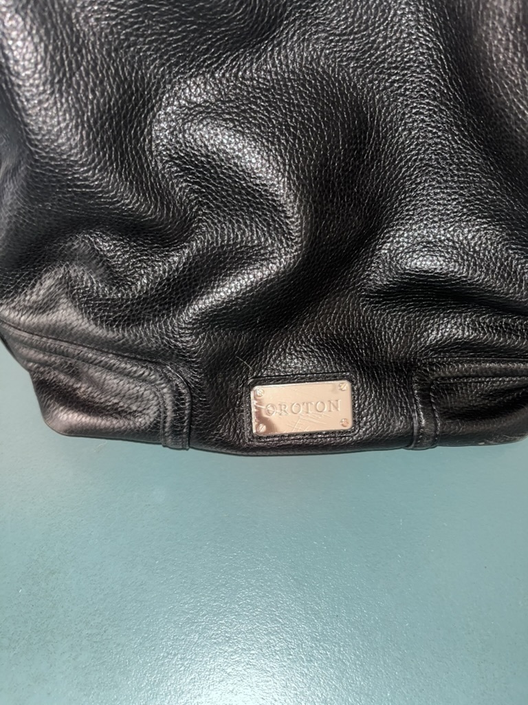 Mystical Hobo Black Pebbled Leather Shoulder Bag