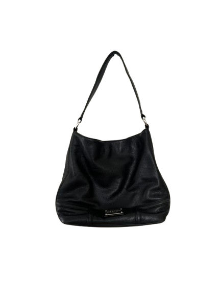 Mystical Hobo Black Pebbled Leather Shoulder Bag