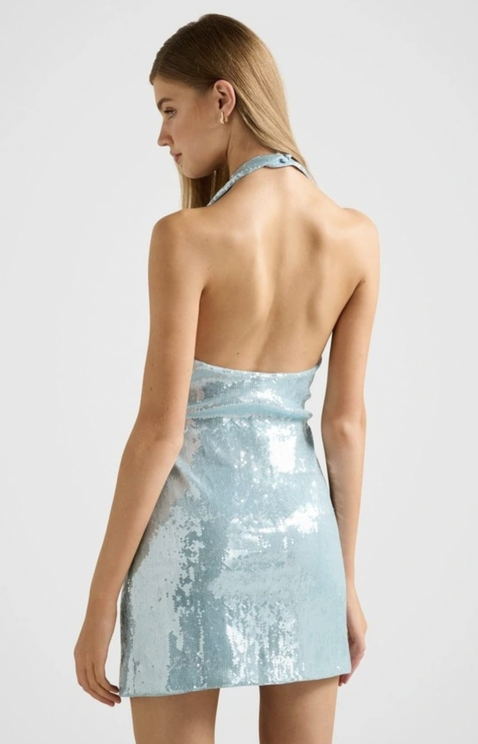Tate Sequin Halter Neck Mini Dress