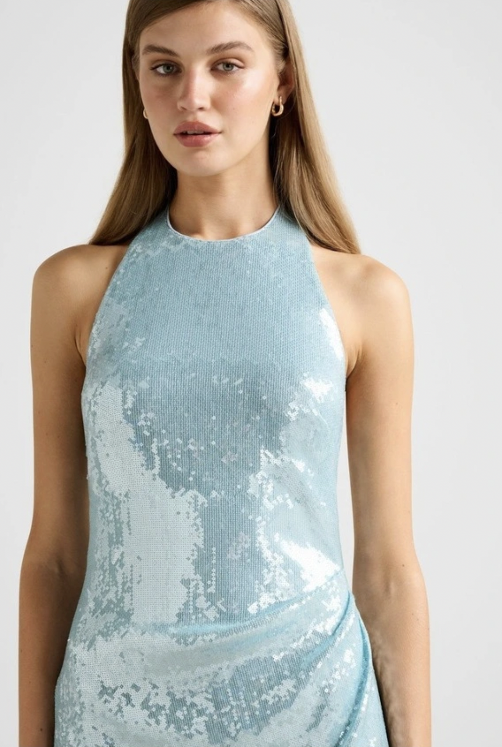Tate Sequin Halter Neck Mini Dress