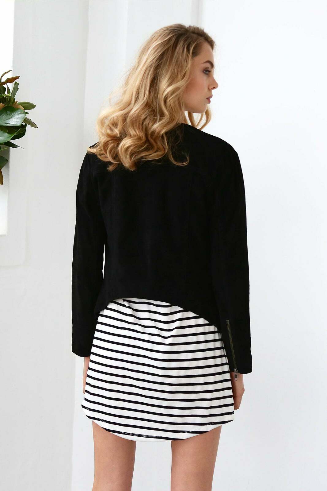 Pierre Suede Jacket Black