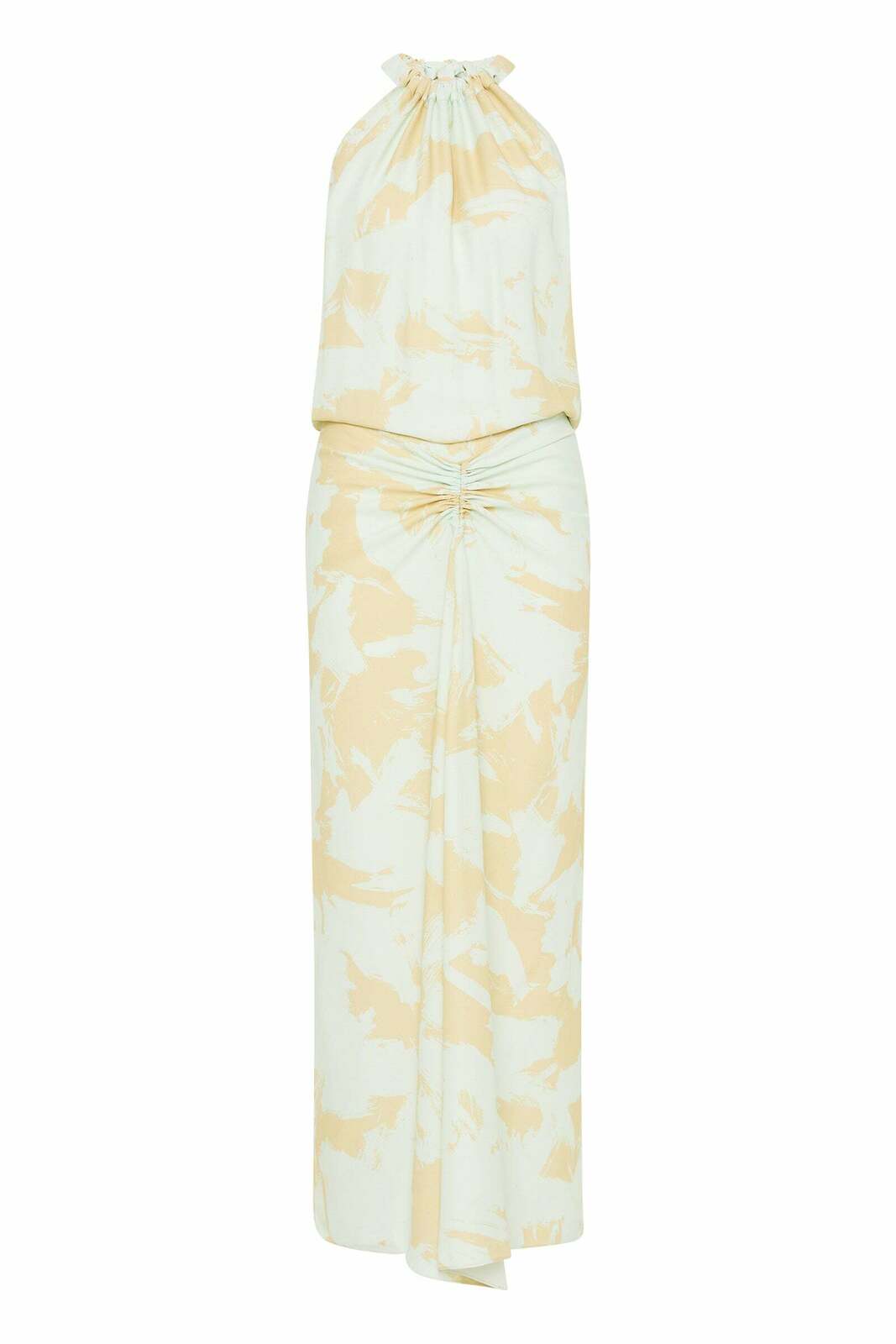MINT BLOOM CREPE MAJORCA DRESS