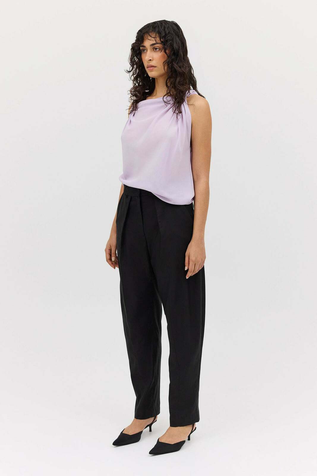 BLACK COTTON DRILL TONDO PANT