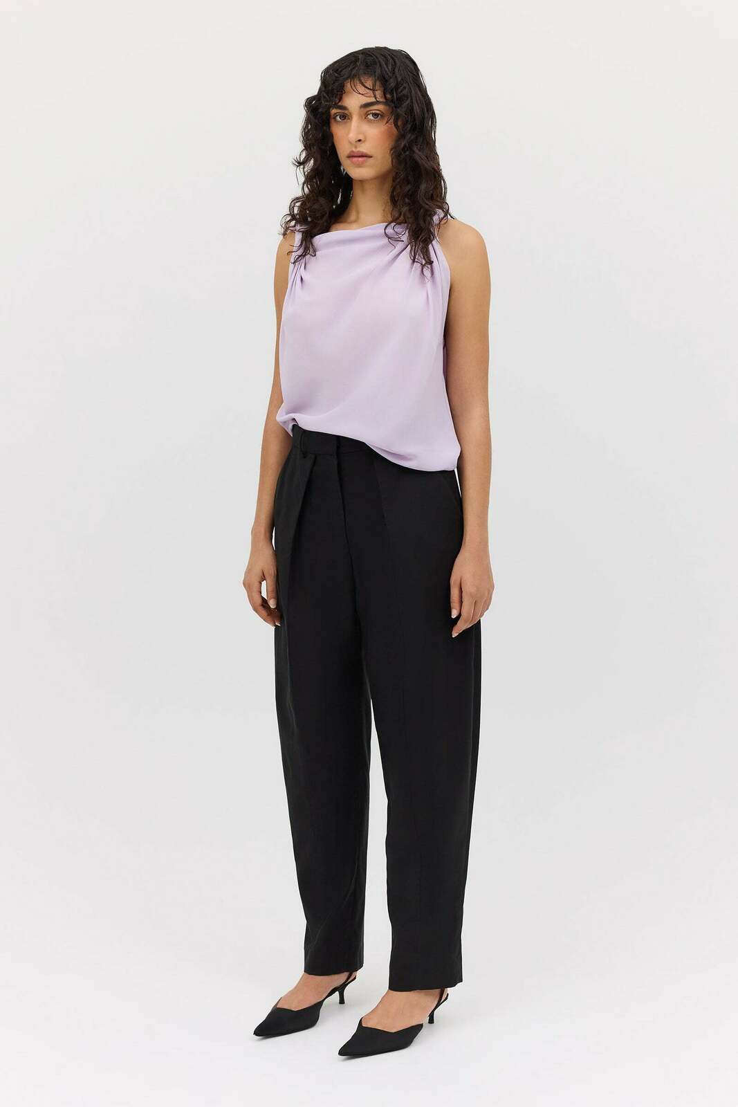 BLACK COTTON DRILL TONDO PANT