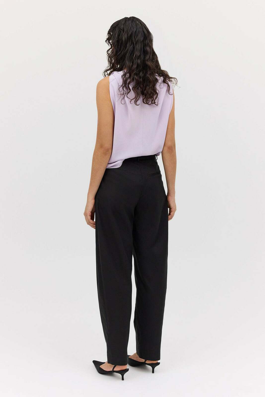 BLACK COTTON DRILL TONDO PANT