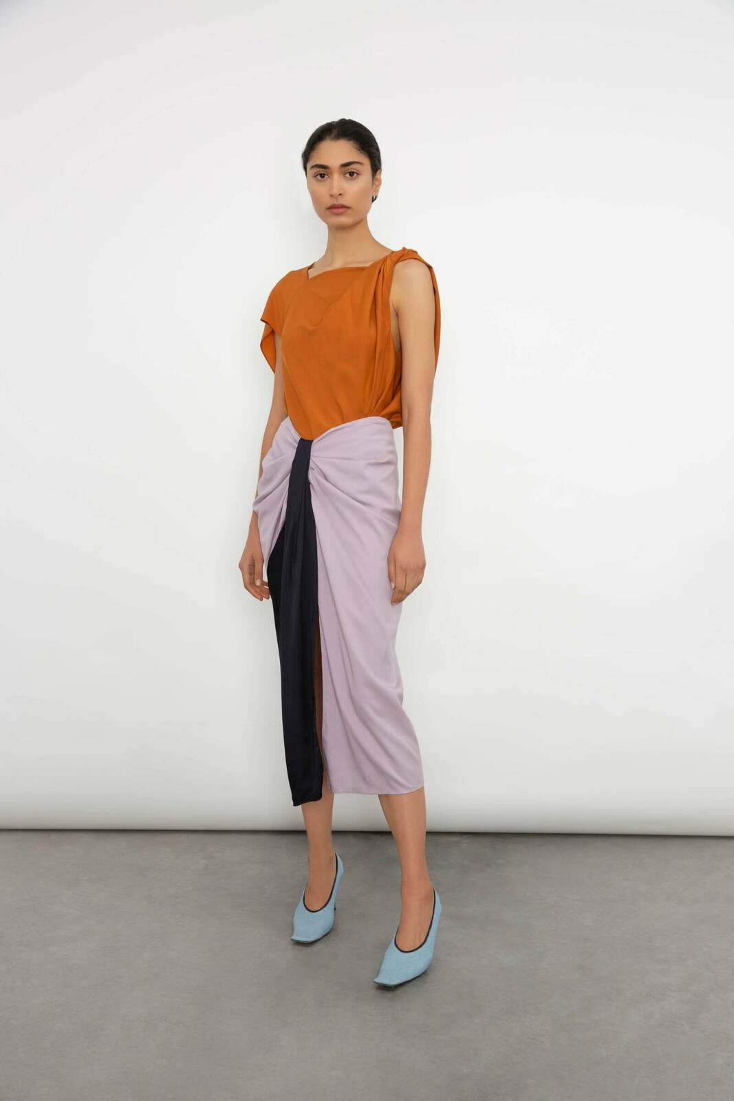 LILAC SUITING MORO SKIRT