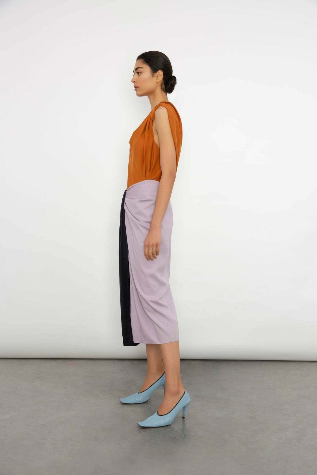 LILAC SUITING MORO SKIRT
